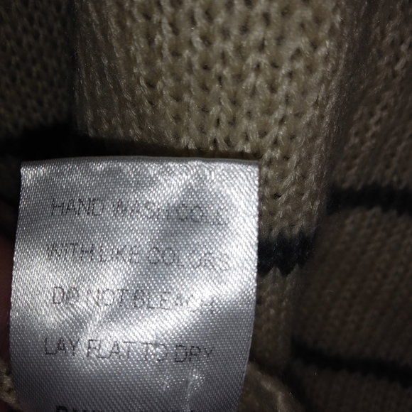 UNIO XL Striped Cardigan Creme Gray Plus - Picture 2 of 8